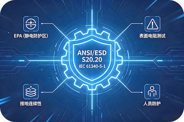 ANSI/ESD S20.20,表面電阻測(cè)試